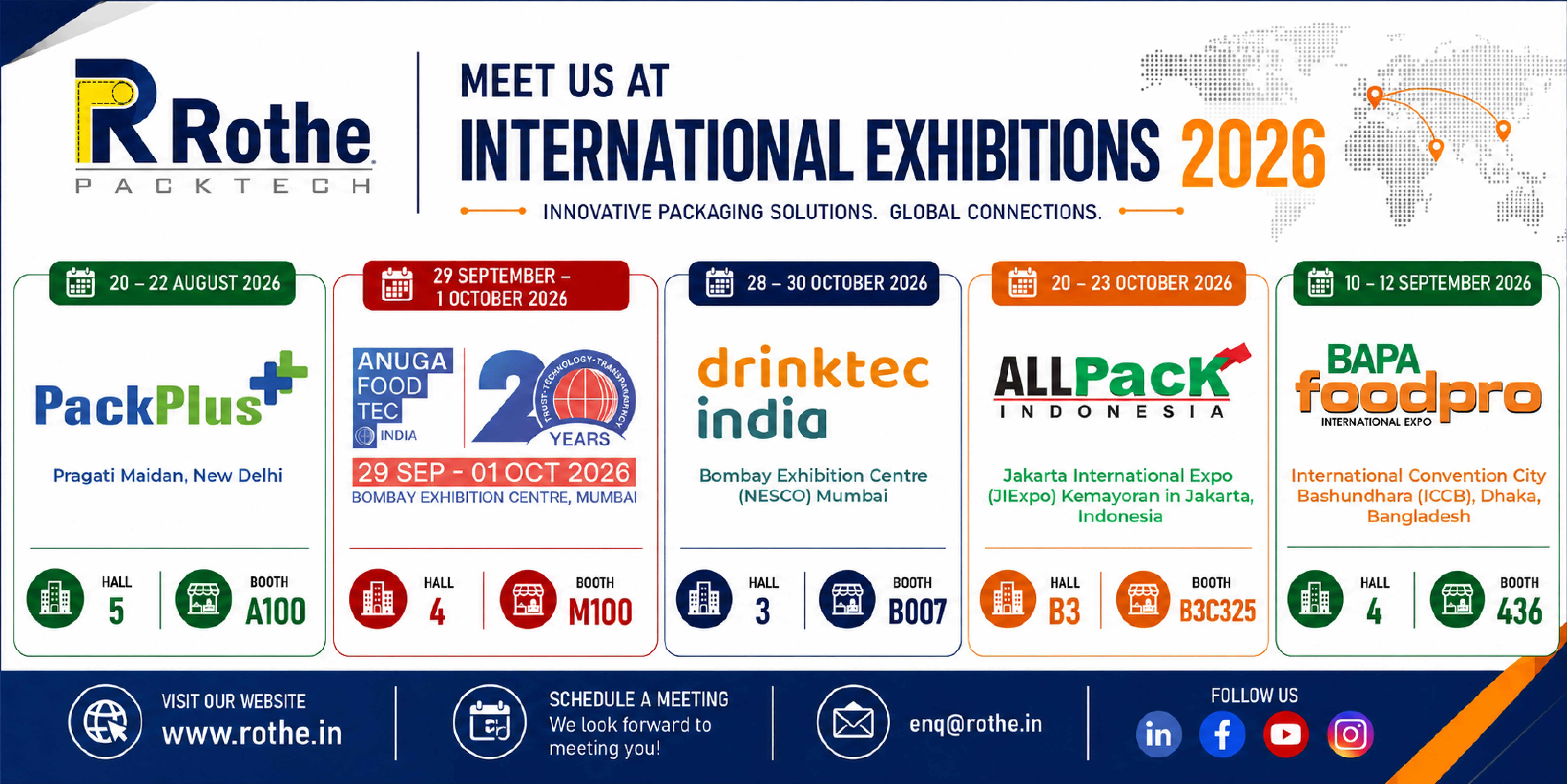 Rothe Packtech upcoming exhibition event
